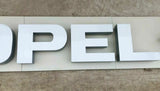 Reklametafel Werbetafel Leuchtschild Schriftzug Opel Autohaus Logo >4Meter Länge